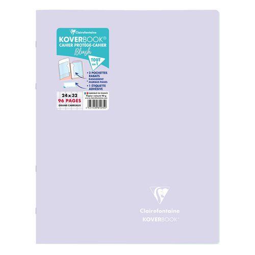 Koverbook BLUSH piqué PP bicolore opaque 24x32cm 96p séyès Lilas/Vert tilleul thumbnail image 1