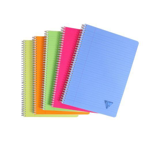 Linicolor cahier reliure intégrale 21x29,7cm 180p ligné + marge assortiment FRESH thumbnail image 1