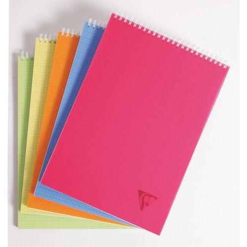 Illustration de : Bloc reliure intégrale Linicolor A4 160p - Clairefontaine