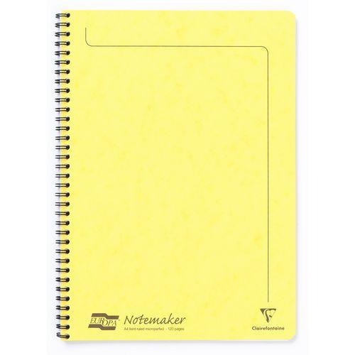 Europa A4 Notemaker reliure intégrale Jaune citron 21x29,7cm 120p détachligné thumbnail image 1