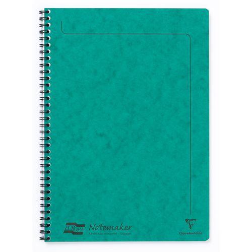 Europa A4 Notemaker reliure intégrale Vert 21x29,7cm 120p détachligné thumbnail image 1