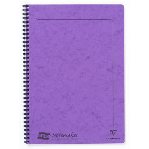 Europa A4 Notemaker reliure intégrale Lilas 21x29,7cm 120p détachligné thumbnail image 1