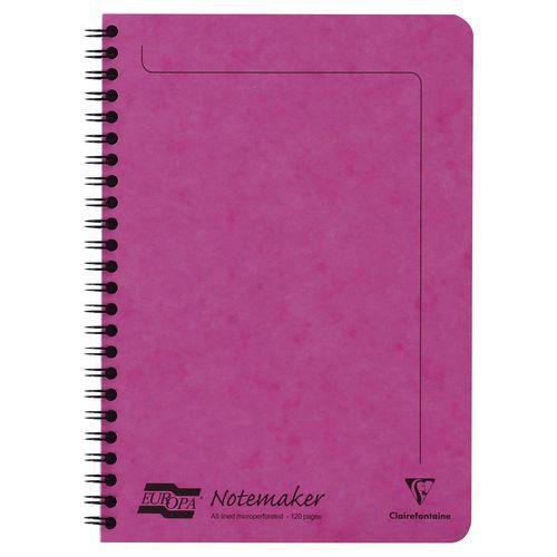 Europa A5 Notemaker reliure intégrale Fuchsia 14,8x21cm 120p détachligné thumbnail image 1