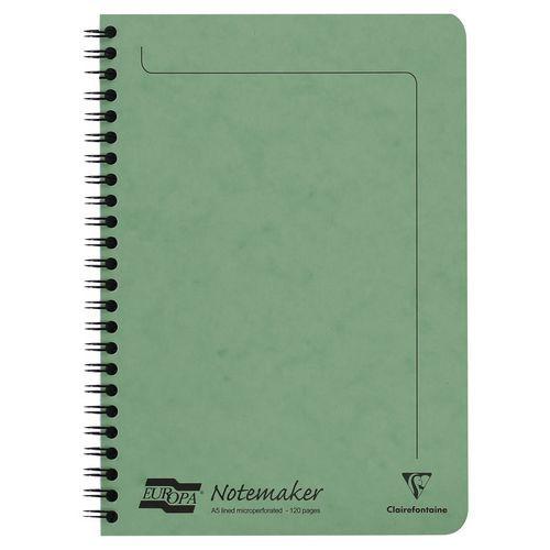 Europa A5 Notemaker reliure intégrale Lime 14,8x21cm 120p détachligné thumbnail image 1