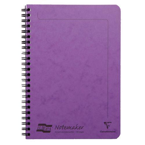 Europa A5 Notemaker reliure intégrale Lilas 14,8x21cm 120p détachligné thumbnail image 1