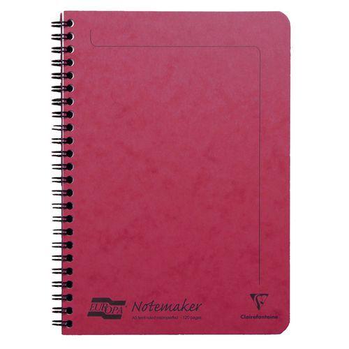 Europa A5 Notemaker reliure intégrale Rouge 14,8x21cm 120p détachligné thumbnail image 1