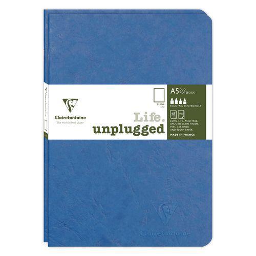 Age Bag DUO set de 2 cahiers piqués 14,8x21cm 96p uni bleu thumbnail image 1