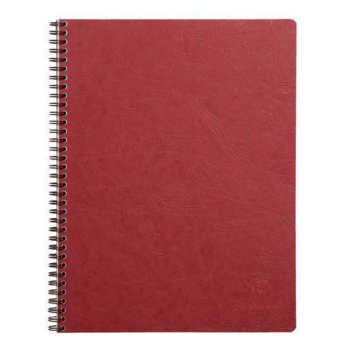 Age Bag  carnet reliure intégrale perfo 4 trous 22,5x29,7cm 160p détachables 5x5 rouge thumbnail image 1