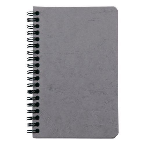 Age Bag carnet reliure intégrale à poches 11x17cm 120p détachligné gris thumbnail image 1