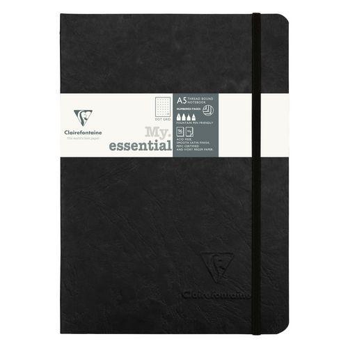 Age Bag My.Essential carnet cousu dos carré 14,8x21cm 192p DOT Noir papier ivoire 90g thumbnail image 1