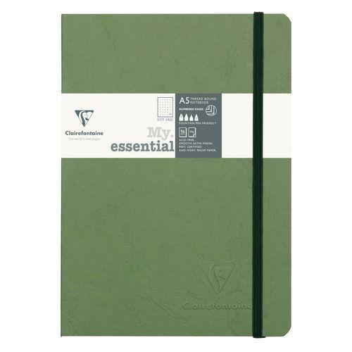 Age Bag My.Essential carnet cousu dos carré 14,8x21cm 192p DOT Vert papier ivoire 90g thumbnail image 1