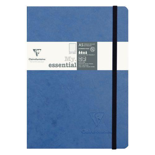 Age Bag My.Essential carnet cousu dos carré 14,8x21cm 192p DOT Bleu papier ivoire 90g thumbnail image 1