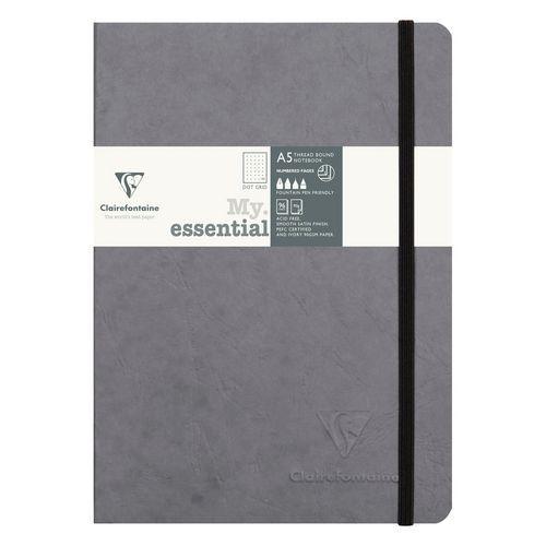Age Bag My.Essential carnet cousu dos carré 14,8x21cm 192p DOT Gris papier ivoire 90g thumbnail image 1
