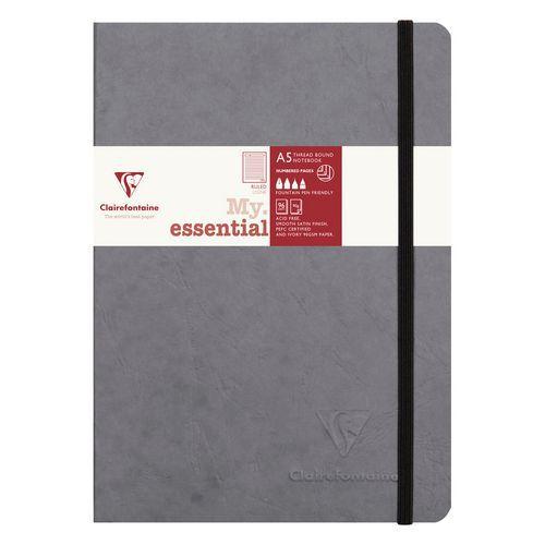 Age Bag My.Essential carnet cousu dos carré 14,8x21cm 192p ligné Gris papier ivoire 90g thumbnail image 1