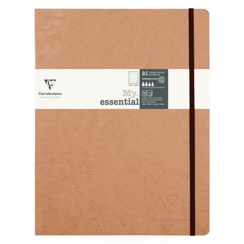 Age Bag My.Essential carnet cousu dos carré 19x25cm 192p DOT Tabac papier ivoire 90g thumbnail image 1