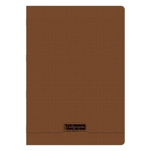 8000 POLYPRO, Cahier piqué marron 21x29,7cm 48p séyès 90g thumbnail image 1