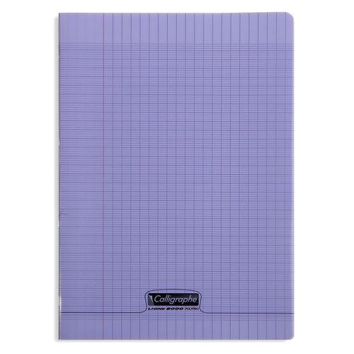 8000 POLYPRO, Cahier piqué violet 21x29,7cm 96p séyès 90g thumbnail image 1