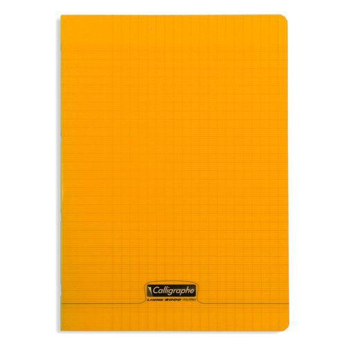 8000 POLYPRO, Cahier piqué orange 21x29,7cm 96p séyès 90g thumbnail image 1