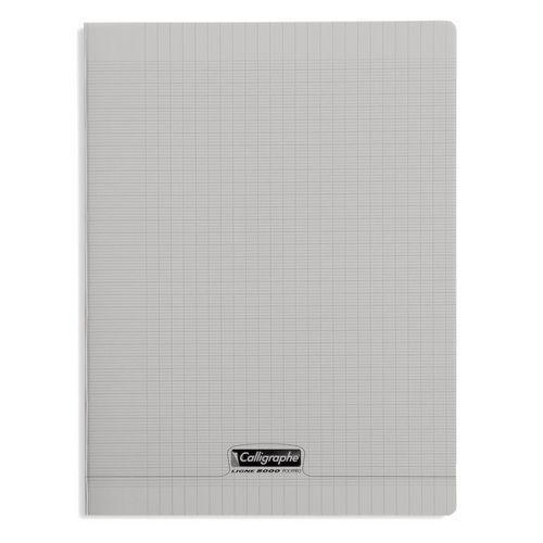 8000 POLYPRO, Cahier piqué gris 24x32cm 48p séyès 90g thumbnail image 1