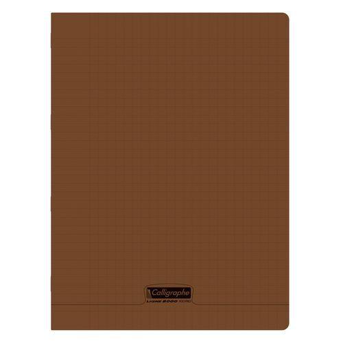 8000 POLYPRO, Cahier piqué marron 24x32cm 48p séyès 90g thumbnail image 1