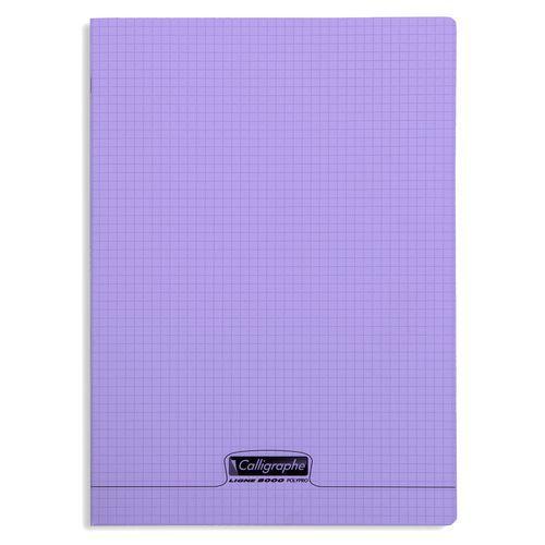 8000 POLYPRO, Cahier piqué violet 21x29,7cm 96p Q.5x5 90g thumbnail image 1
