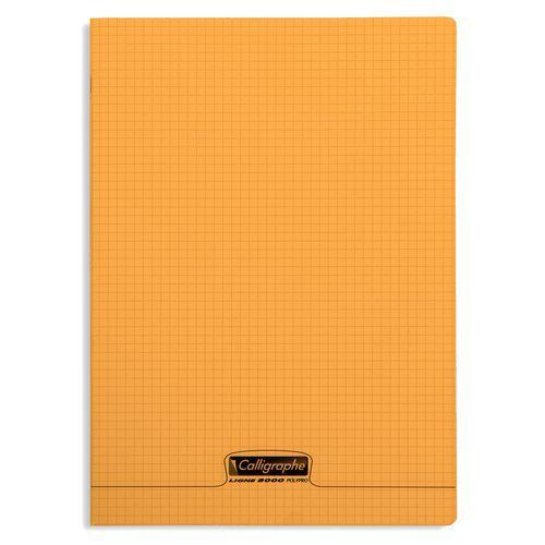 8000 POLYPRO, Cahier piqué orange 21x29,7cm 96p Q.5x5 90g thumbnail image 1