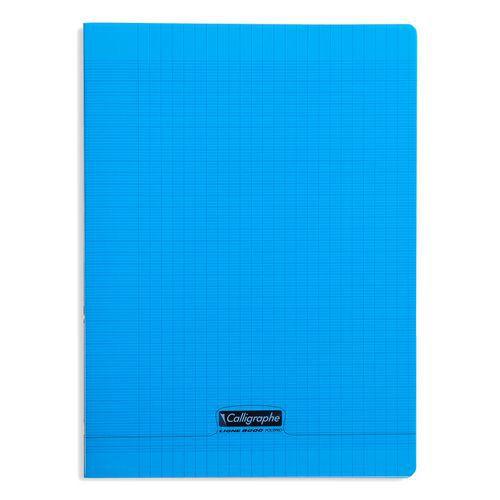 Illustration de : Cahier piqué 8000 polypro A4 Seyès 192p - Calligraphe