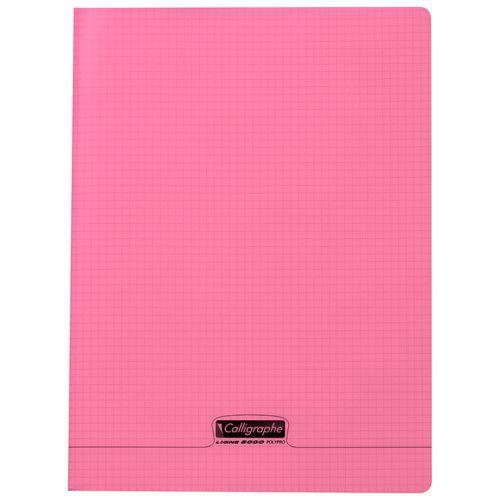 8000 POLYPRO, Cahier piqué rose 24x32cm 48p Q.5X5 90g thumbnail image 1