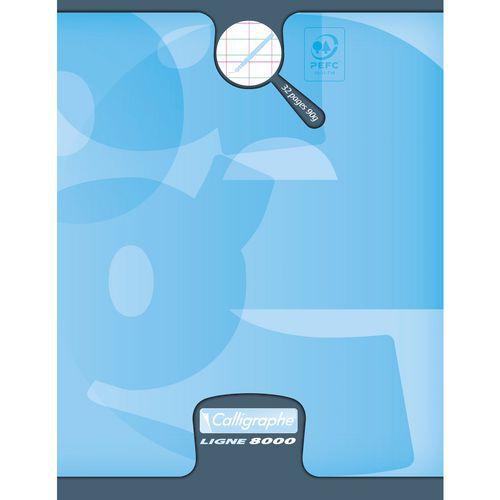 8000 PELLICULE, Cahier piqué 17x22 32p DL3mmIV 90g thumbnail image 1