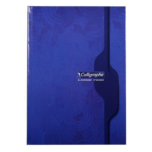 Illustration de : Cahier brochure rembordée rigide 7000 21x29,7cm - Calligraphe