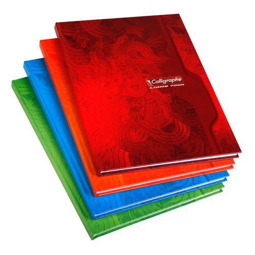 Illustration de : Cahier brochure rembordée rigide 7000 24x32cm Seyès - Calligraphe