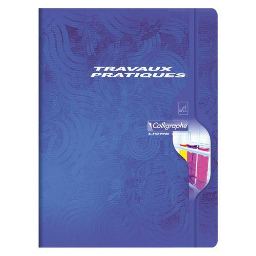Illustration de : Cahier travaux pratiques piqué 7000 24x32 cm Seyès/Uni - Calligraphe