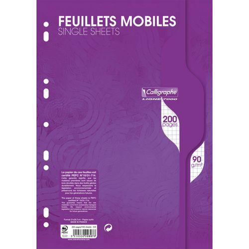 7000, Feuillets mobiles s/film 21x29,7 200p Q.5x5 90g thumbnail image 1