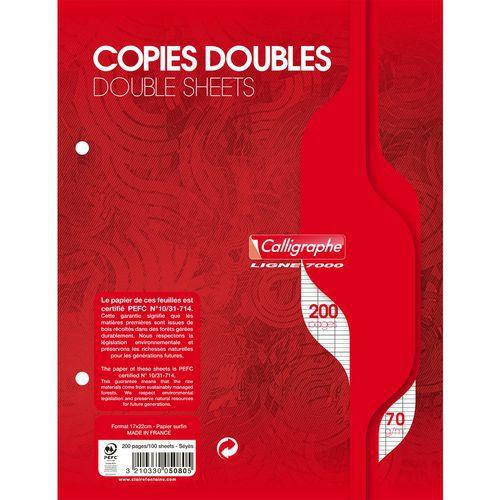 7000, Copies doubles perforées s/film 17x22 200p séyès70g thumbnail image 1