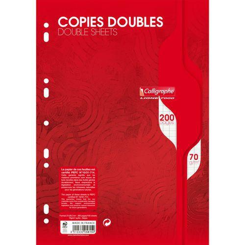 Illustration de : Copies doubles perfo sous film 7000 A4 séyes - Calligraphe