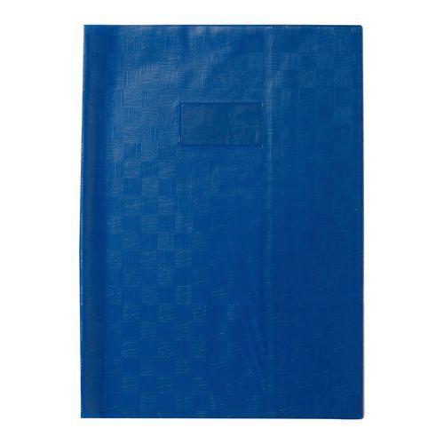 Protège-cahier+Marque-page grain madras 22/100ème 21x29,7 bleu + porte étiquette thumbnail image 1