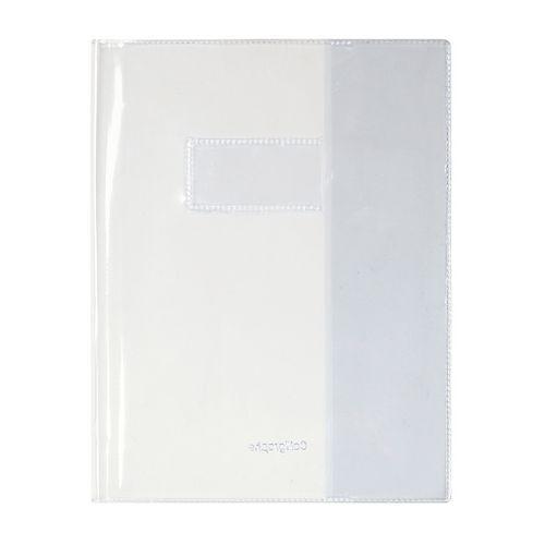 Protège-cahier Cristal Luxe 22/100ème 17x22 transparent incolore + porte étiquette thumbnail image 1