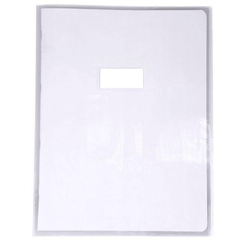 Protège-cahier Cristal Luxe 22/100ème 24x32 transparent incolore + porte étiquette thumbnail image 1