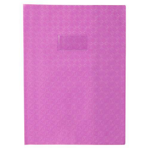 Protège-cahier grain losange 18/100ème 21x29,7 violet + porte étiquette thumbnail image 1