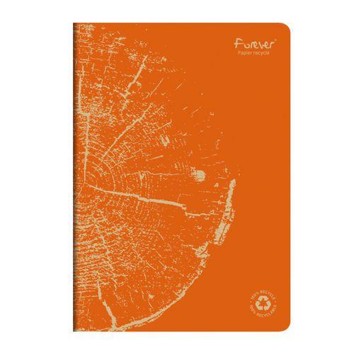 FOREVER premium cahier piqué 21x29,7cm 90g recyclé 96p ligné orange rouille thumbnail image 1