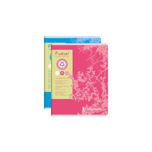 FOREVER, Cahier piqué 17x22 96p Q.5x5 70g recyclé thumbnail image 1