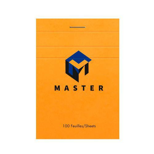 Bloc Master Orange agrafé 100F 70g 7,4x10,5 Q.5x5 thumbnail image 1