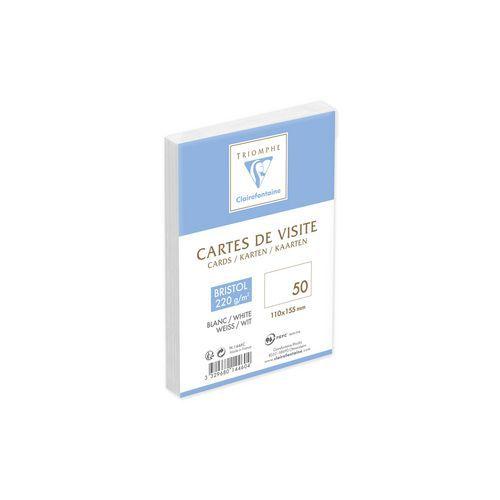 Cartes visite bristol 220g ss cello - Clairefontaine fullname image