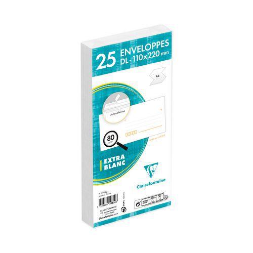 25 enveloppes Claircode 110x220 80g ss cello thumbnail image 1