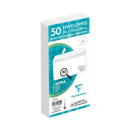 50 enveloppes auto.adh110x220 80g ss cello en box présentoir thumbnail image 1