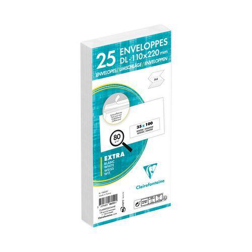25 enveloppes auto.adh110x220 fen35x100 80g ss cello thumbnail image 1