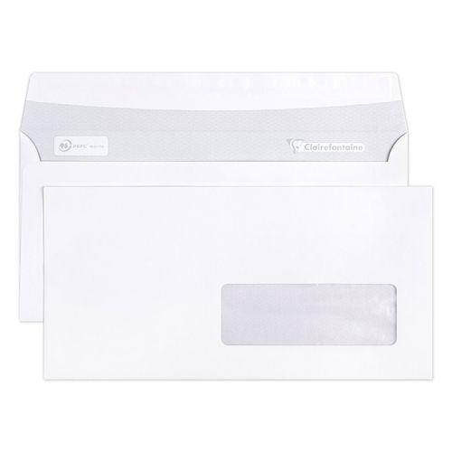 Boite 500 enveloppes auto.adh 110x220 fen35x100 90g thumbnail image 1