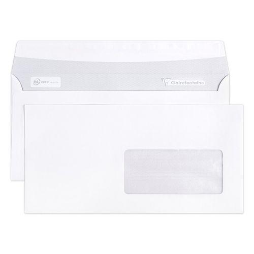 Boite 500 enveloppes auto.adh 110x220 fen45x100 90g thumbnail image 1