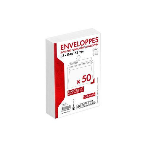 50 enveloppes adhésive Calligraphe 114x162 80g ss cello thumbnail image 1