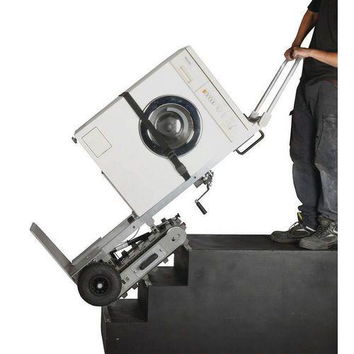 Illustration de : Diable motorisé pour escalier et plate-forme élévatrice - Capacité 150 kg